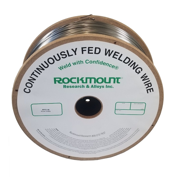 Rockmount Research And Alloys Apollo FC, Flux Core for Build-up and Surfacing of Manganese Steels, Self-shielded, 045" Dia., 10lb 7621 - main
